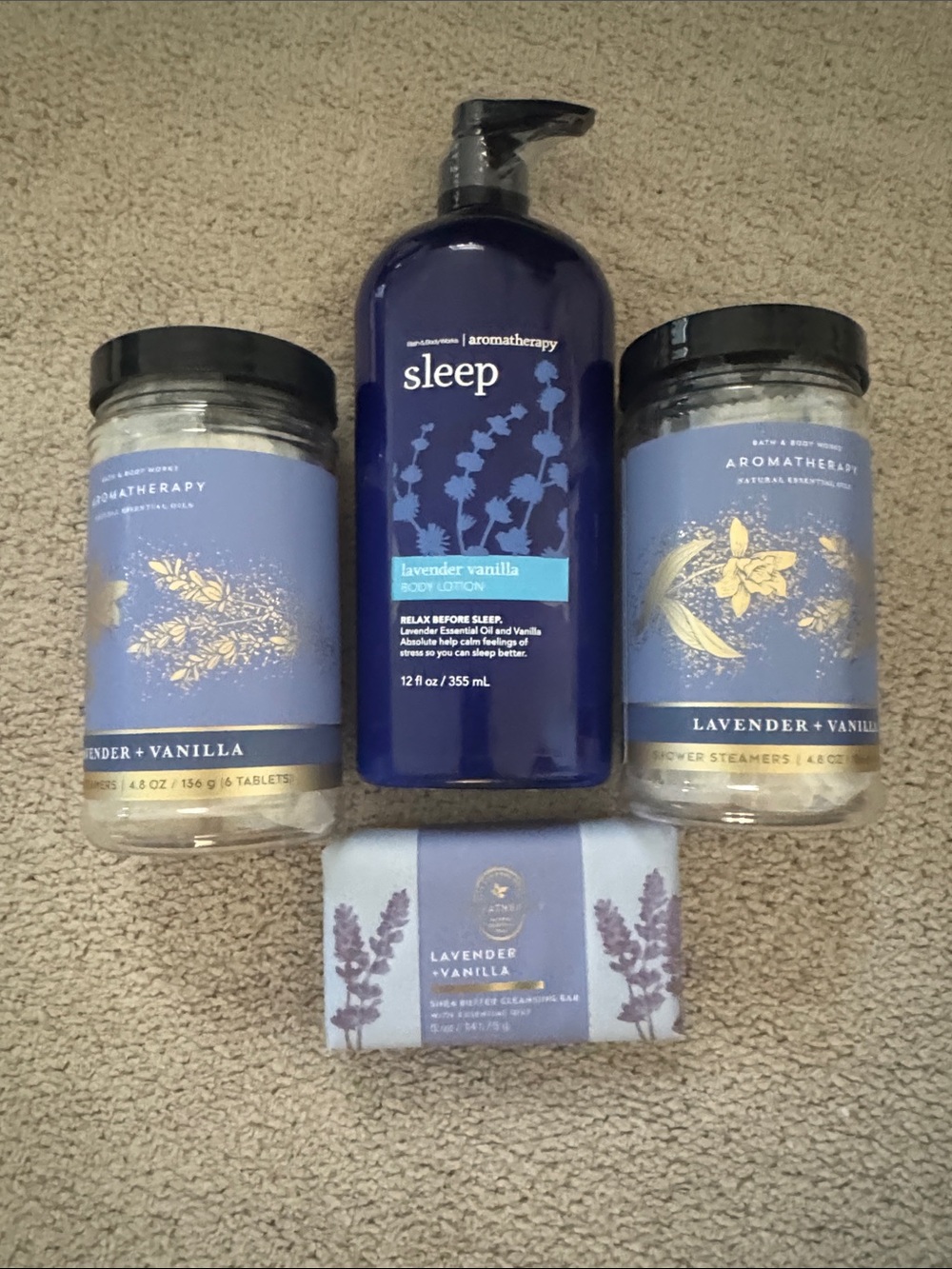 Bath & Body Works Lavender Vanilla Aromatherapy Set -